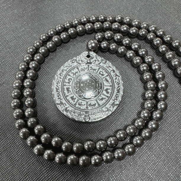 钛钢磁石吊坠 九宫男女项链饰品吊坠