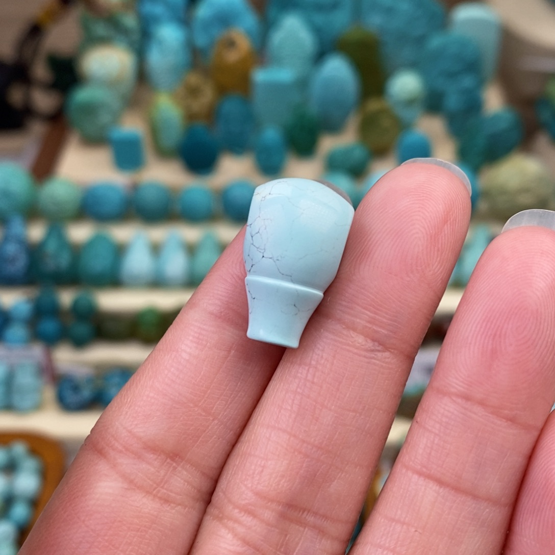 绿松石珠宝奇石未镶嵌11.5mm