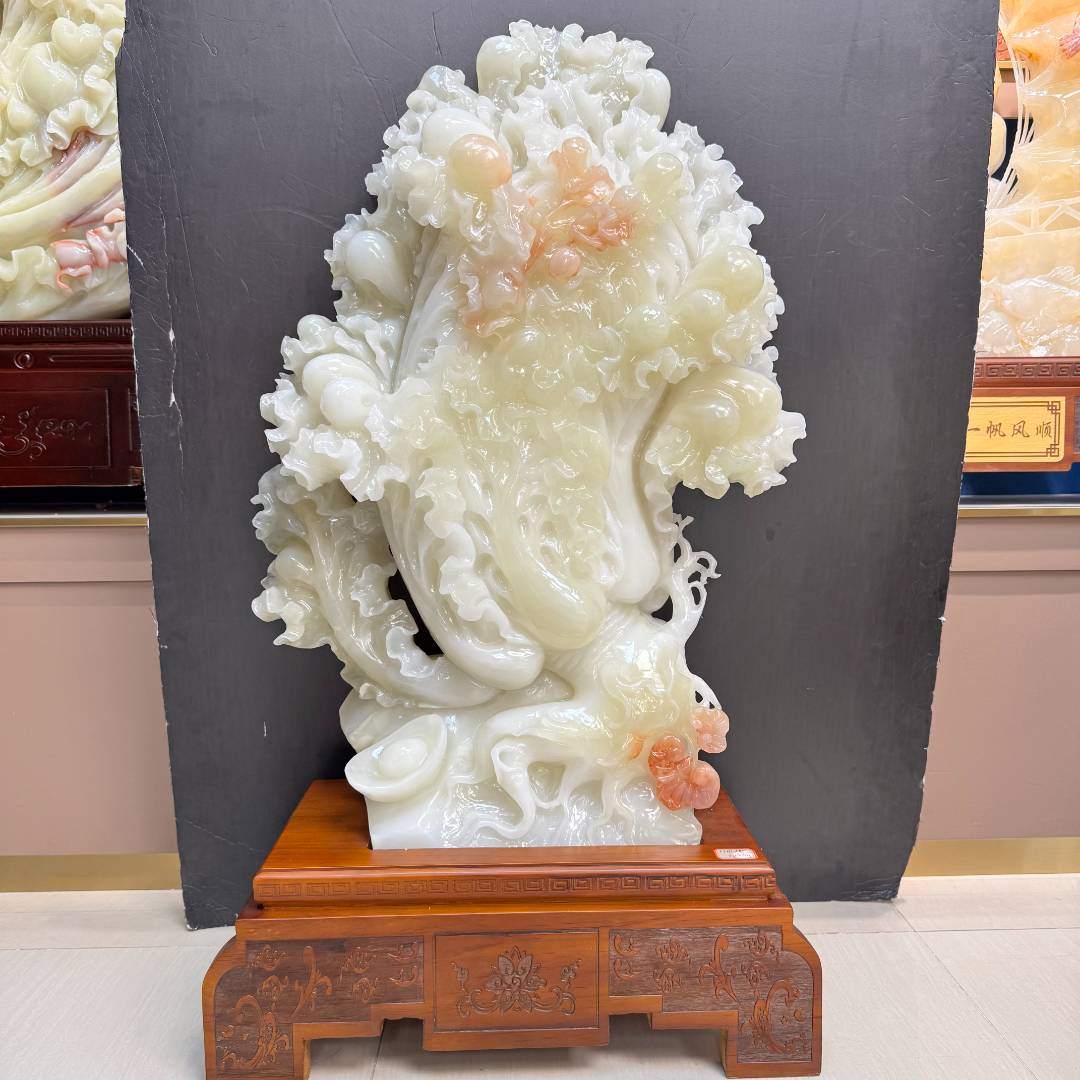 【百财】白菜百财摆件 客厅摆件装饰品电视柜两旁摆设 进门鞋柜摆件