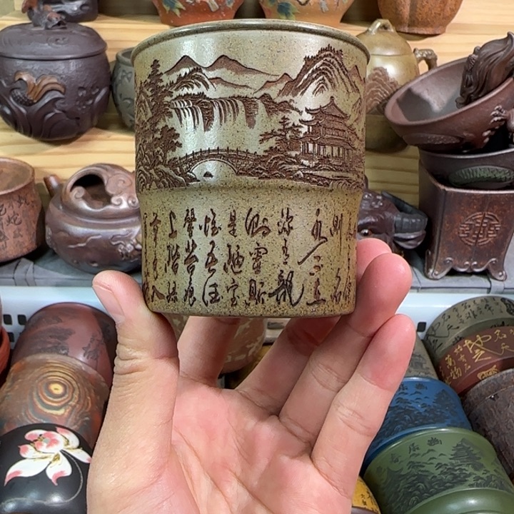 紫砂茶杯宜兴紫砂