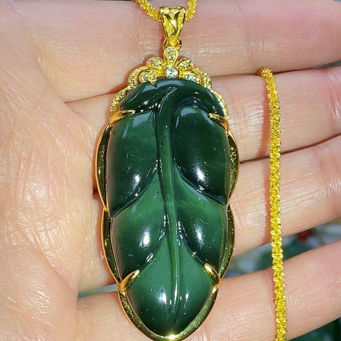 和田玉黑猫颈饰未镶嵌