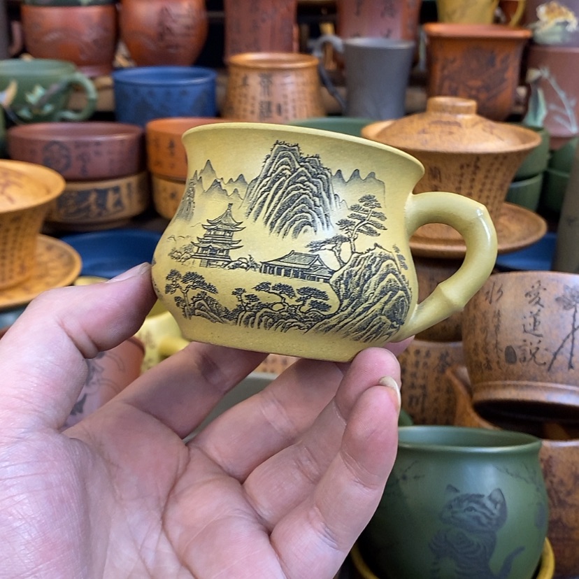 【闪购商品】紫砂杯子宜兴全手工紫砂杯