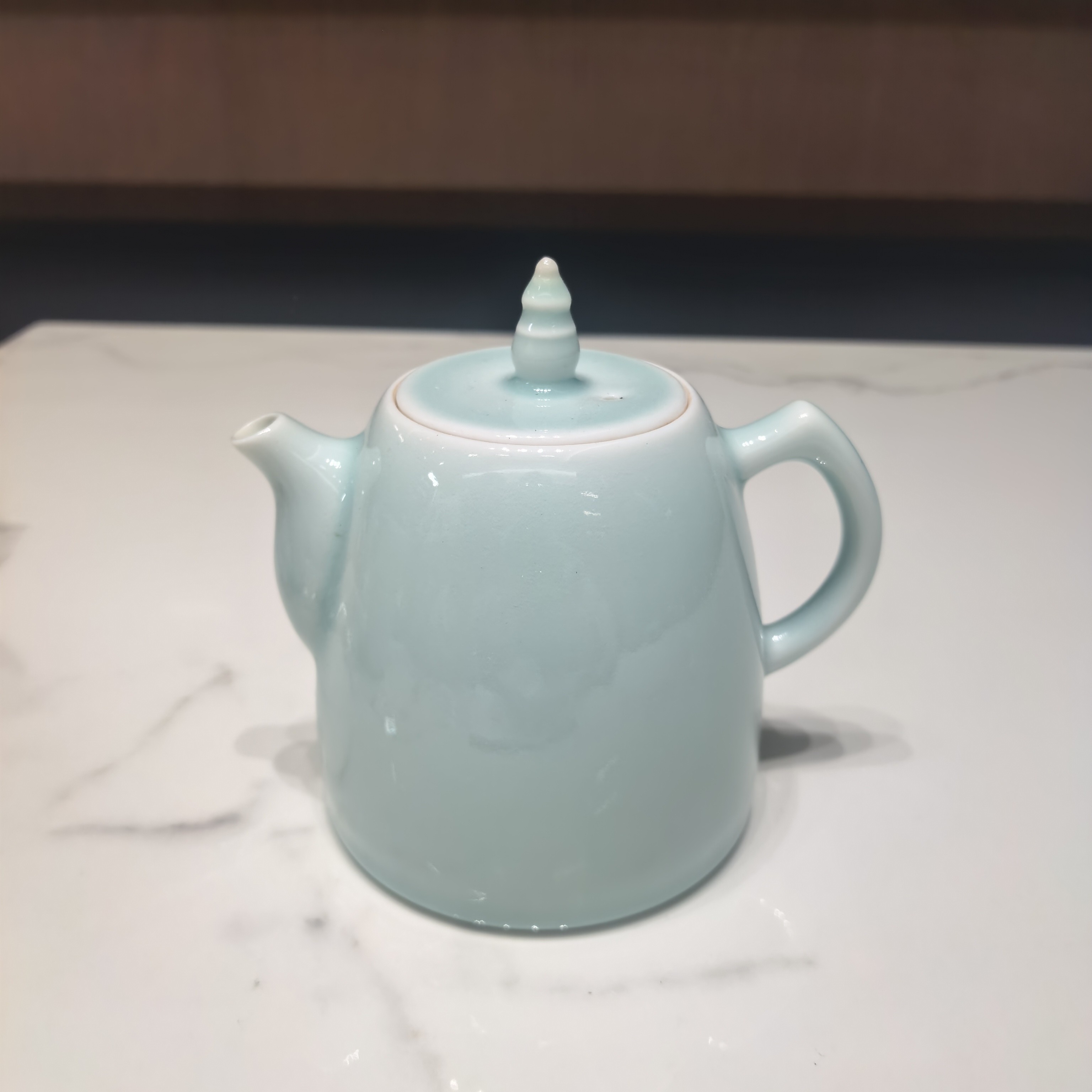 龙泉云间青瓷西湖壶三潭印月功夫茶具家用办公室泡茶神器自用款