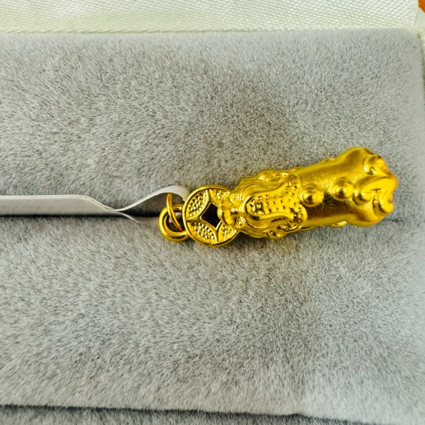 【莹莹专享】足金999饰品  铜钱貔貅   0.48 GP