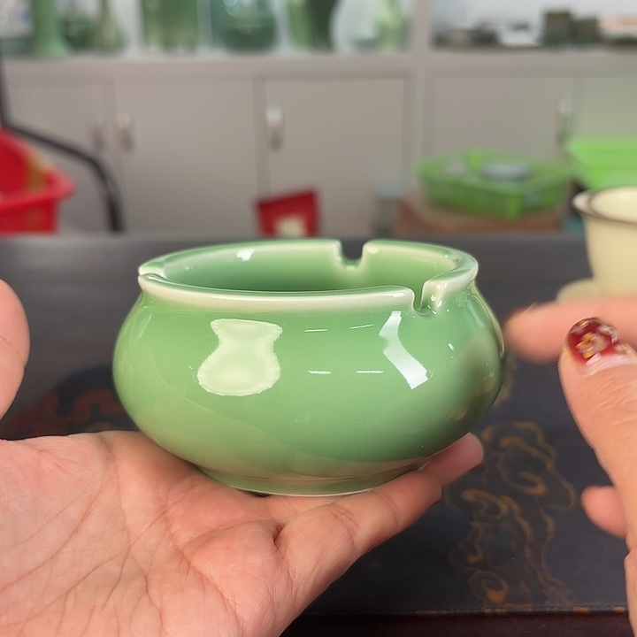 龙泉云间青瓷小米茶器