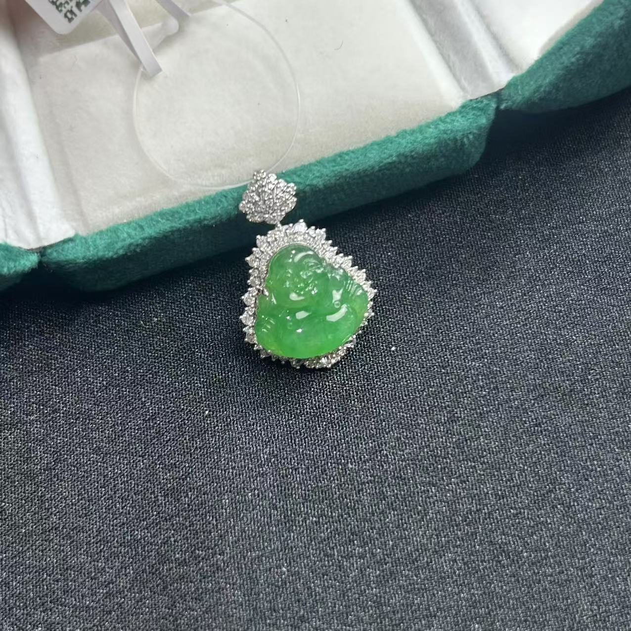 【睿泽鉴宝】18K翡翠颈饰  FZB0118-388