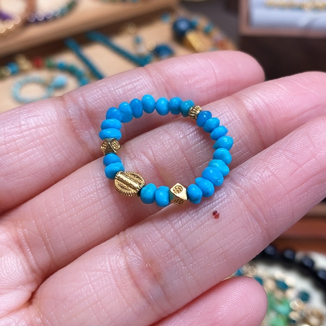 绿松石珠宝奇石未镶嵌天****K