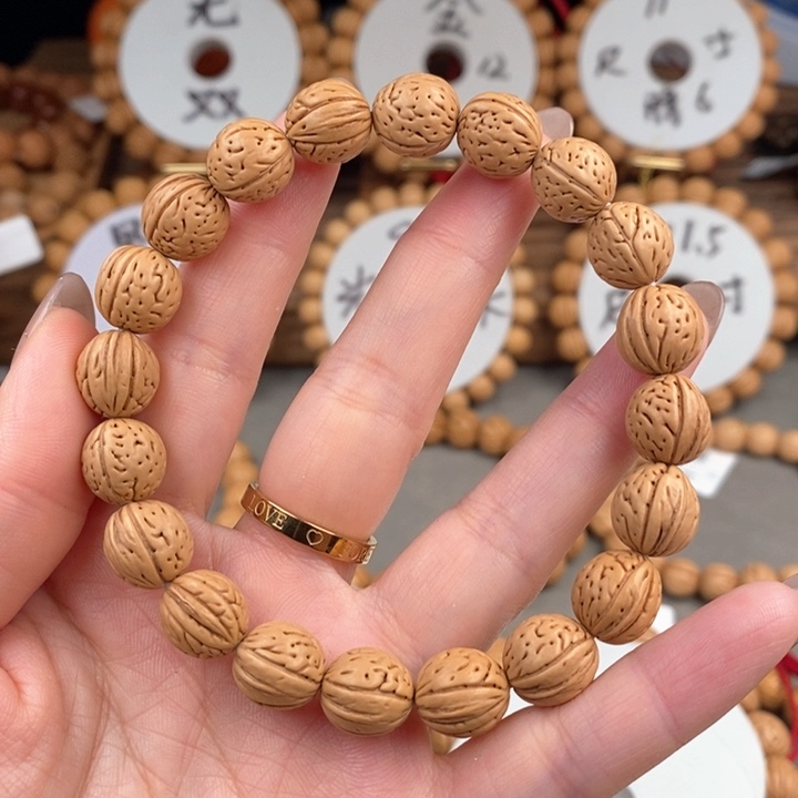 桃核手串凤羽11.5qkza误差0.5