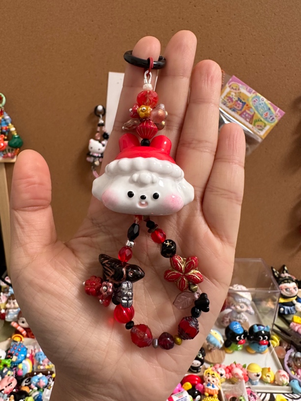 狗狗捷克琉璃手机挂件