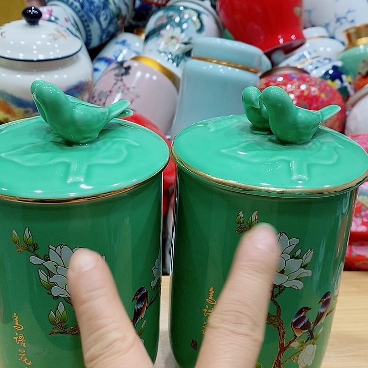 琉璃手工艺品茶叶罐储存罐密封罐