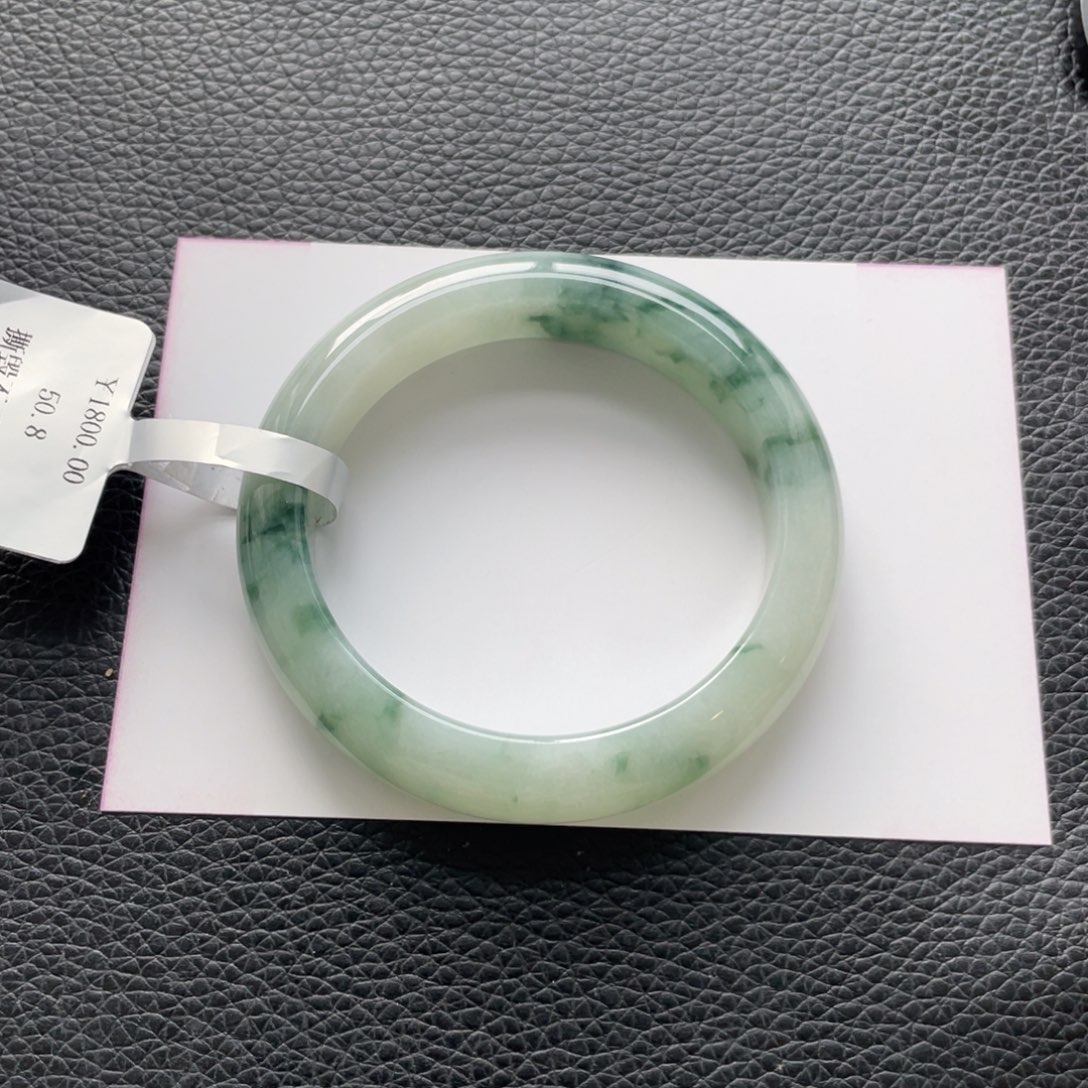 翡翠未镶嵌手镯11号51正圈纹