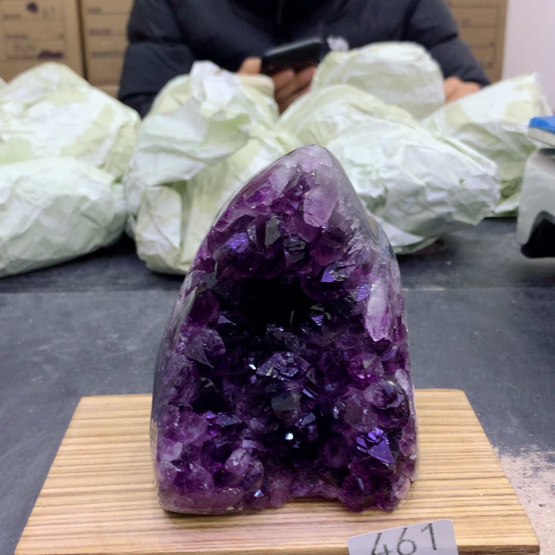 水晶摆件未镶嵌紫晶461