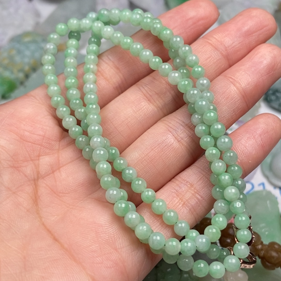 古***月翡翠未镶嵌颈饰翡翠