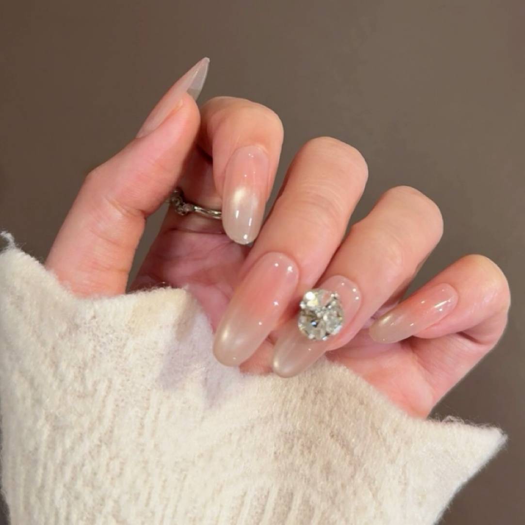 【万人迷A232】纯手工裸色显白高级感穿戴甲