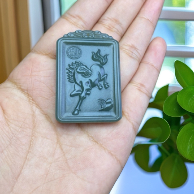 和田玉且末料十二生肖挂件吊坠玉吊坠男