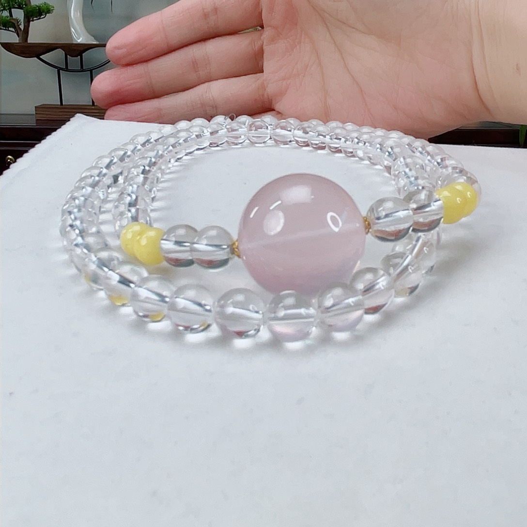 水晶颈饰未镶嵌水晶7.5