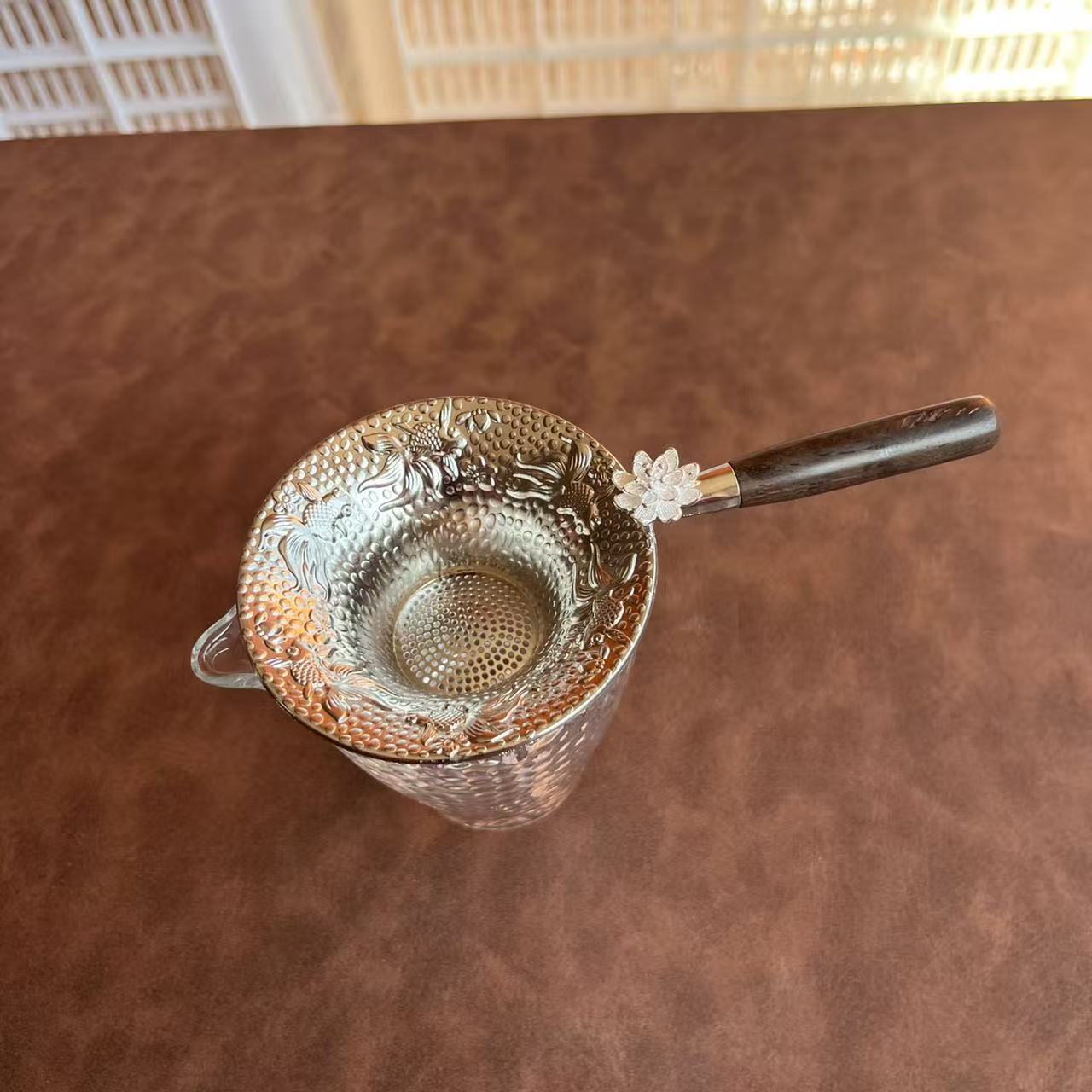 YYGLZ0001过滤组功夫茶具茶道配件家用茶滤公道杯复古创意双层