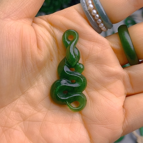 未镶嵌和田玉挂件葫***刚蛇