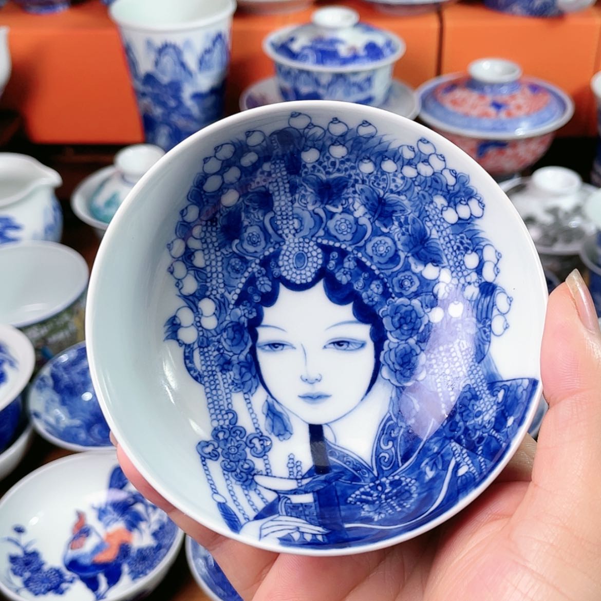 【闪购商品】杯D****p全手工手绘景德镇
