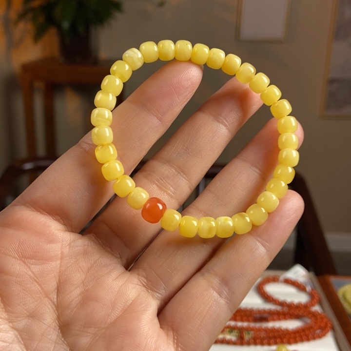 琥珀手链未镶嵌蜜蜡手串6
