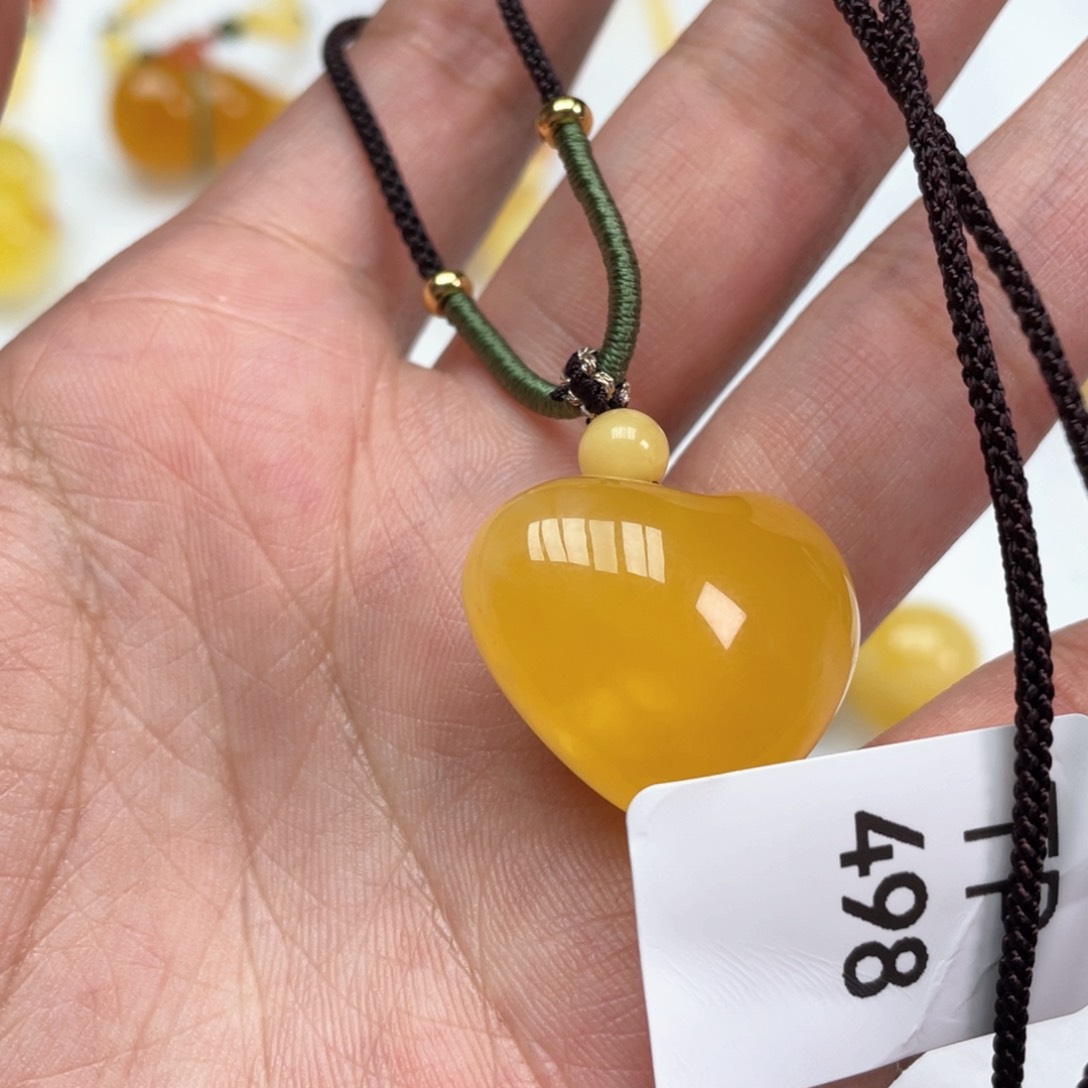 蜜蜡颈饰未镶嵌项链