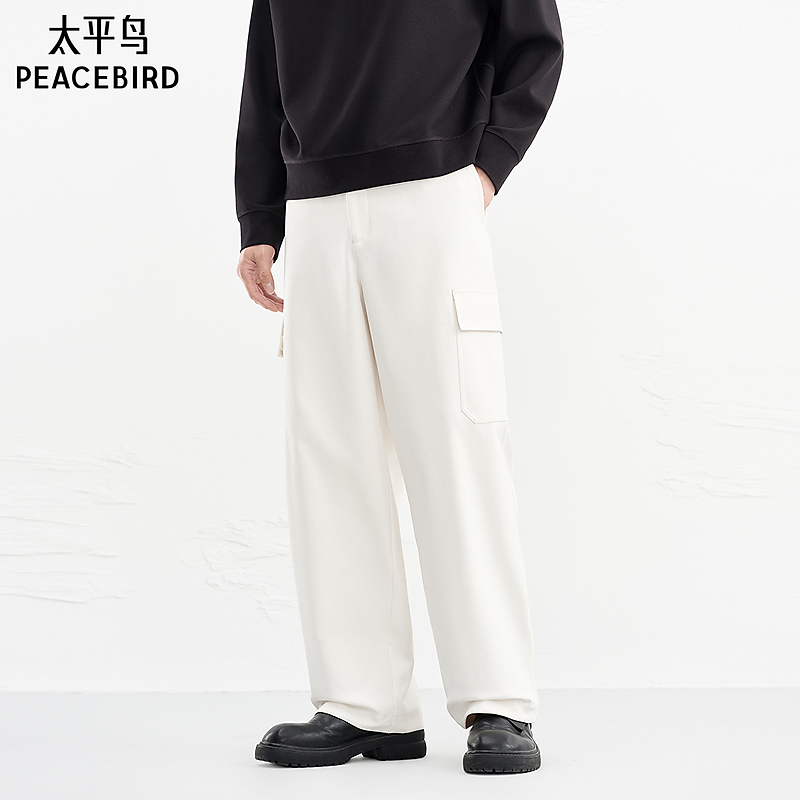 【商场同款】太平鸟男装休闲裤26春季新款宽松工装裤 B2GLG1151