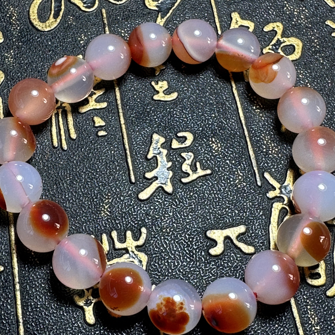 天然玛瑙手串成品