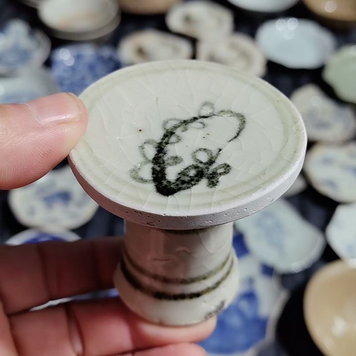 瓷片青花影青杯垫标夲