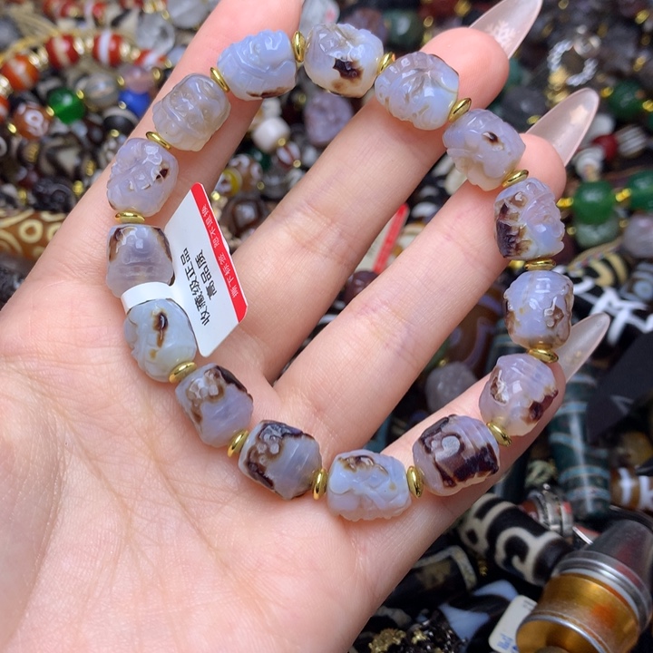 玛瑙/玉髓未镶嵌手链