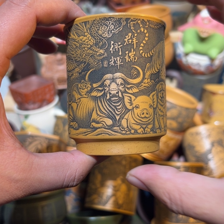 茶杯紫砂宜兴紫砂主人杯