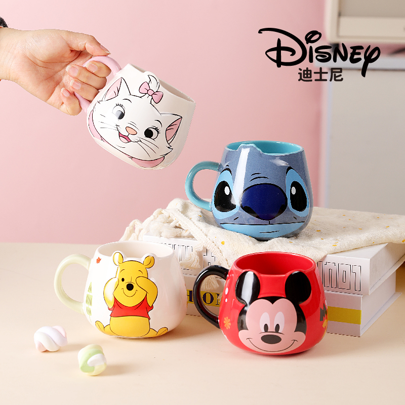 红悦米奇可爱创意大肚杯480ml个性水杯果汁杯喝水杯