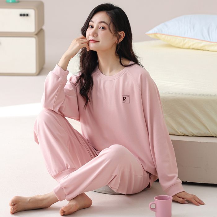 秋季厚款德绒女长袖家居服套装大德绒睡衣睡衣女士家居服休闲