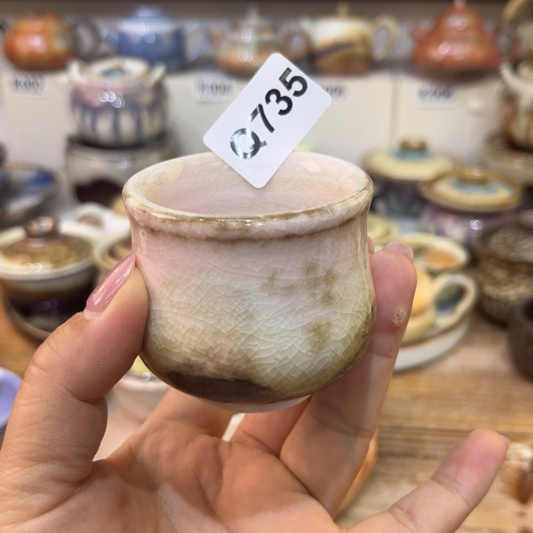 白泥茶杯不**纹陶瓷艺术