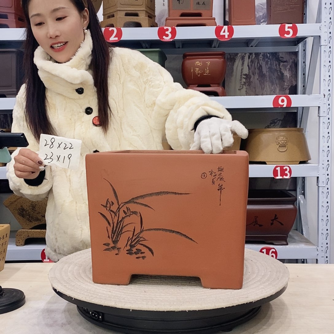 紫砂花盆紫砂花盆