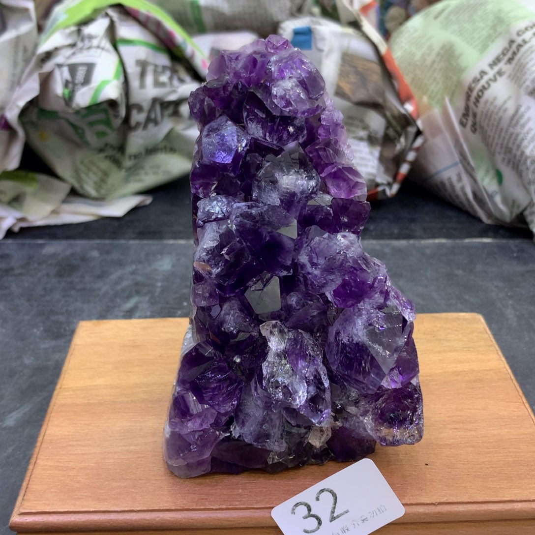 水晶摆件未镶嵌紫晶32
