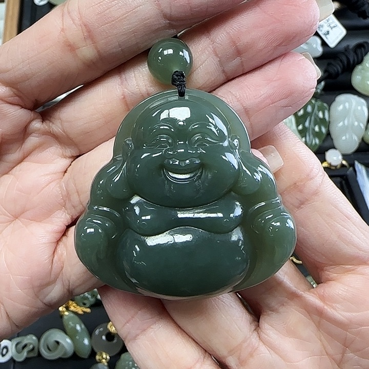 和田玉未镶嵌吊坠(不含链)