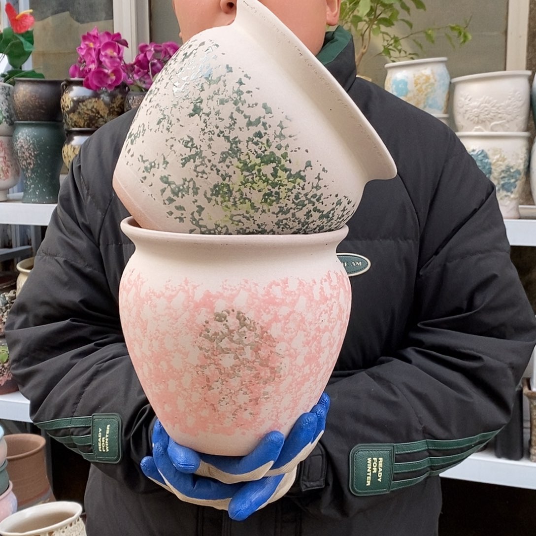 紫砂花盆口20高19福利俩个