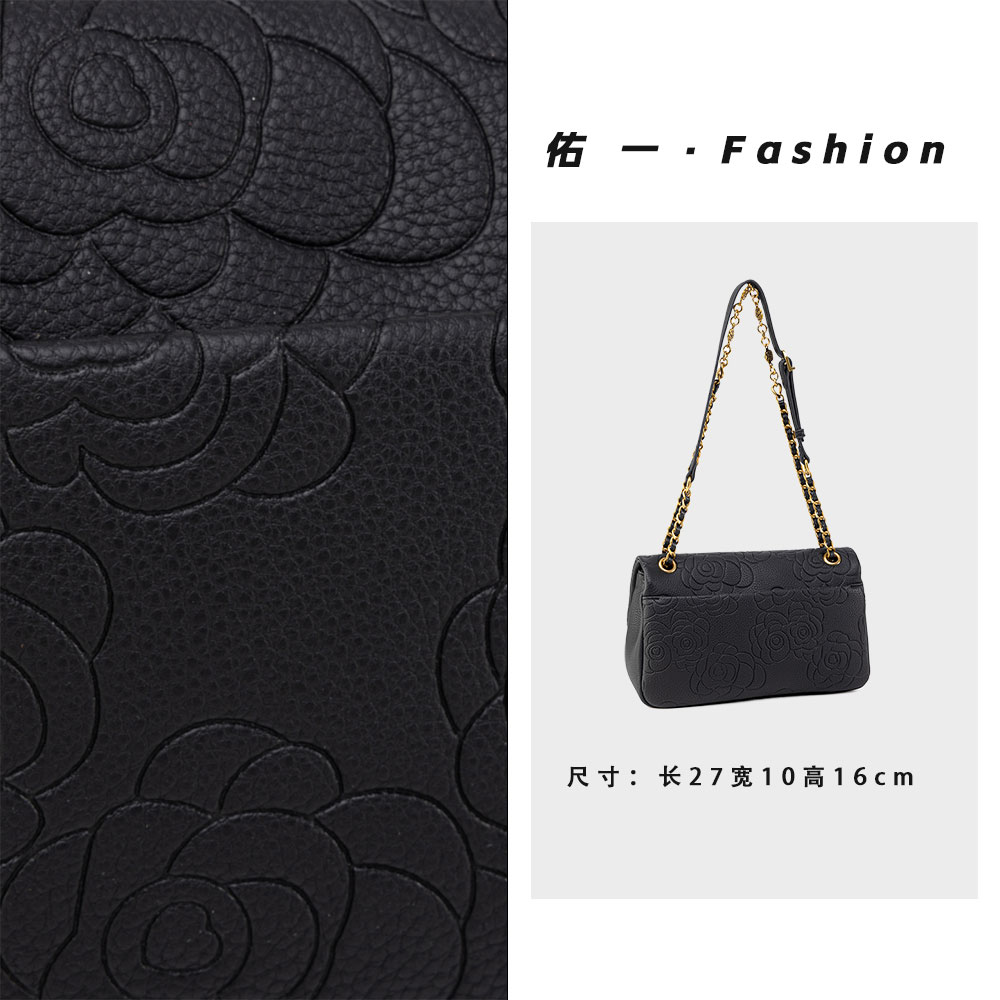 佑一【工厂直销】QYX-98129-黑色轻奢时尚百搭女包