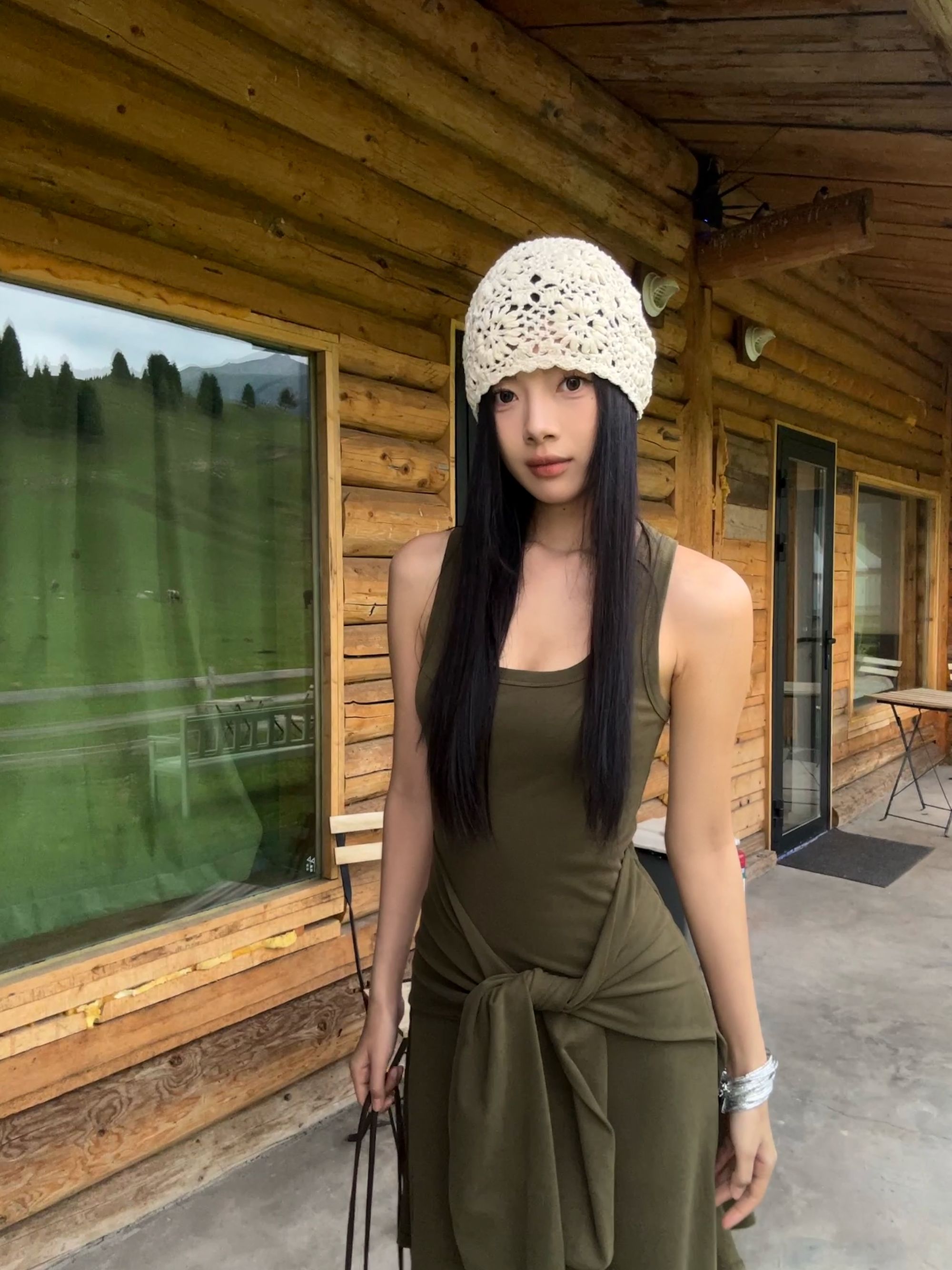 .TongTong 辣妹设计感休闲显瘦夏季长款连衣裙