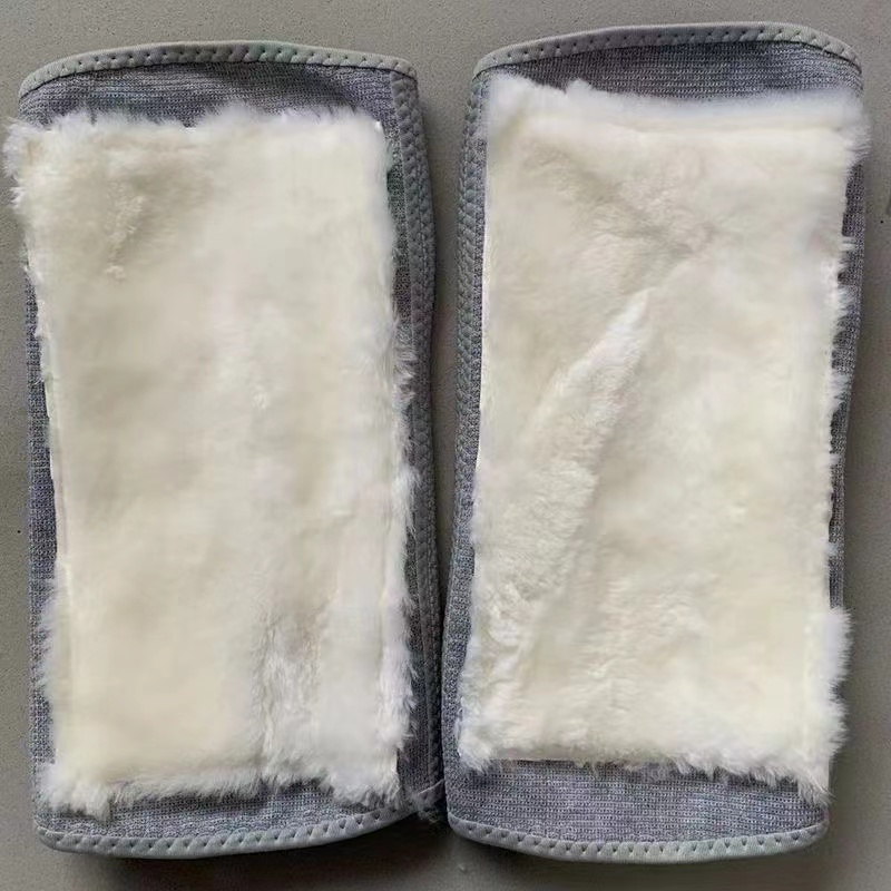 羊毛护膝冬季加厚皮毛一体护膝
