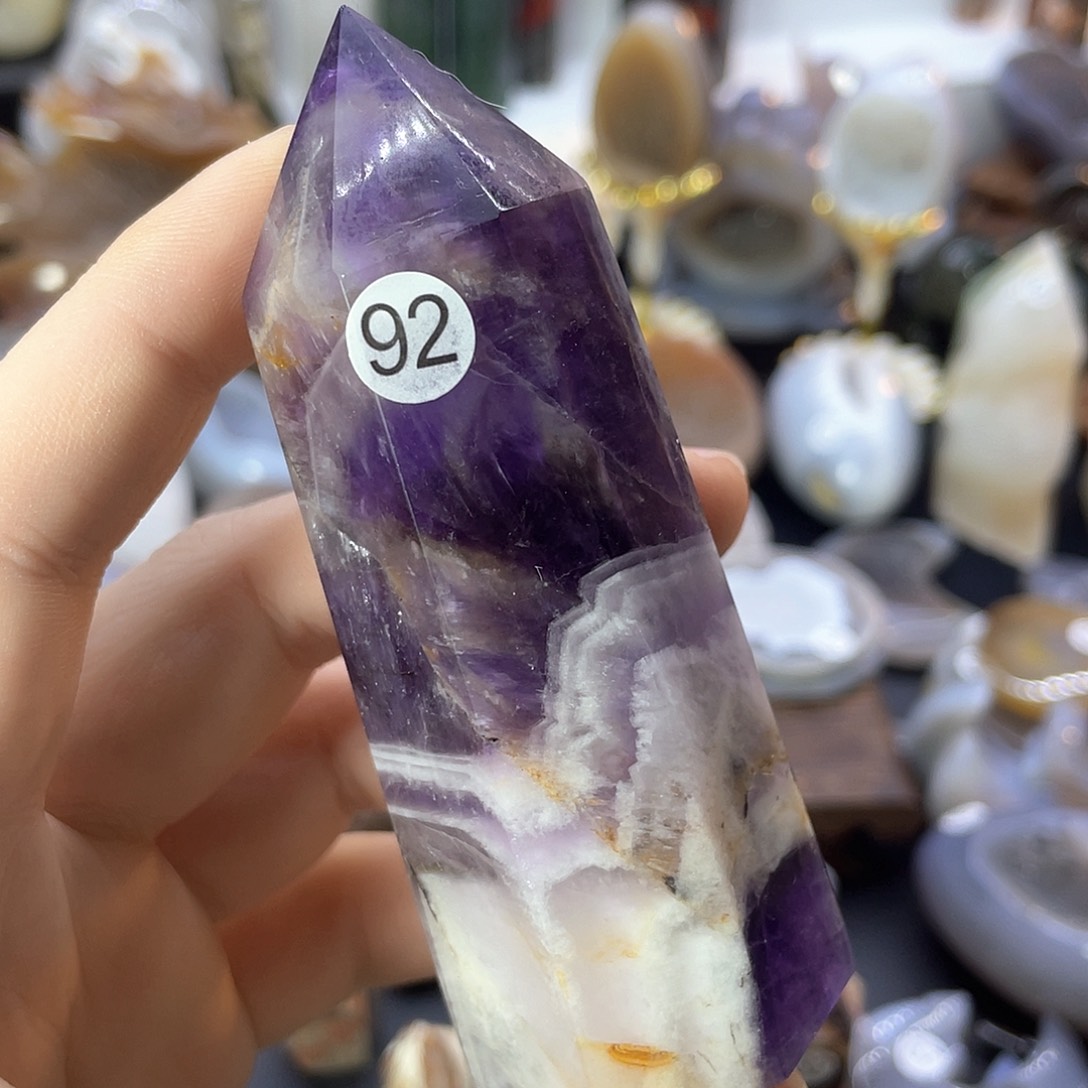 水晶梦幻紫晶未镶嵌