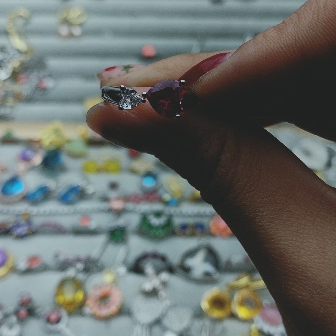 【闪购商品】芙蓉石戒指银S925镶嵌