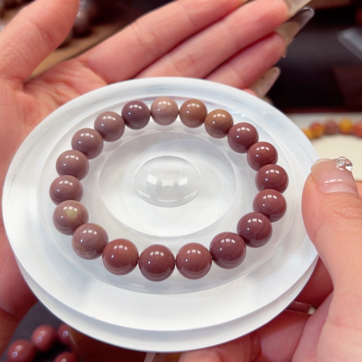 【闪购商品】石英质玉手链未镶嵌阿*102