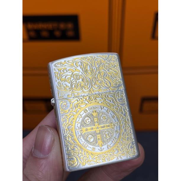 ZORRO康斯坦丁金包银煤油打火机（需自行配油）1113