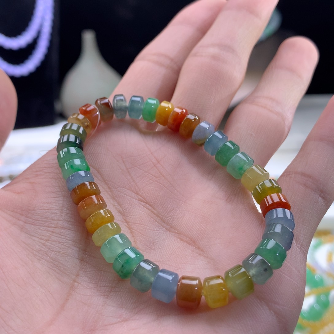 翡翠颈饰未镶嵌听**荷缅甸天然A货翡翠