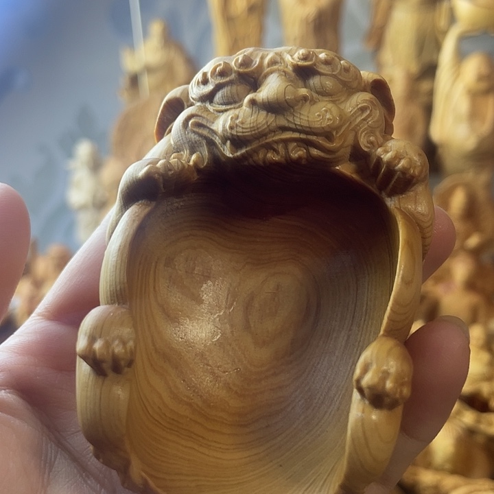 柏木（崖柏）崖柏貔貅茶铲子