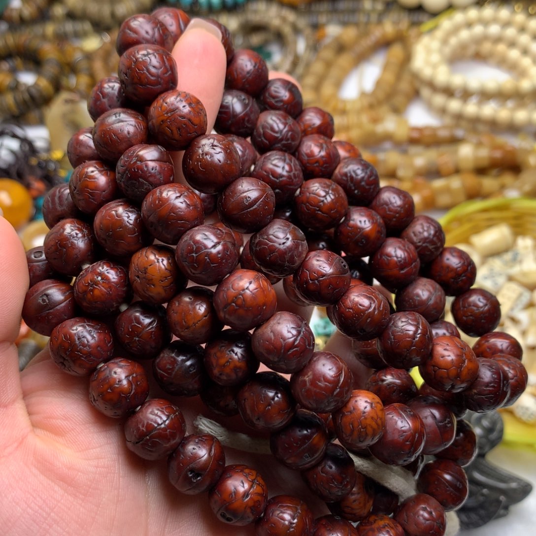 橄榄核手串/手链喜马拉雅艺术品