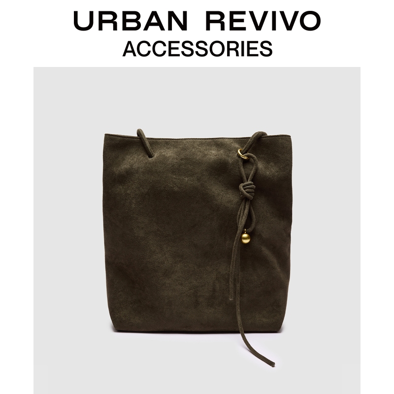 URBAN REVIVO2025秋季新款女士流光风挂绳单肩包UAWB50226