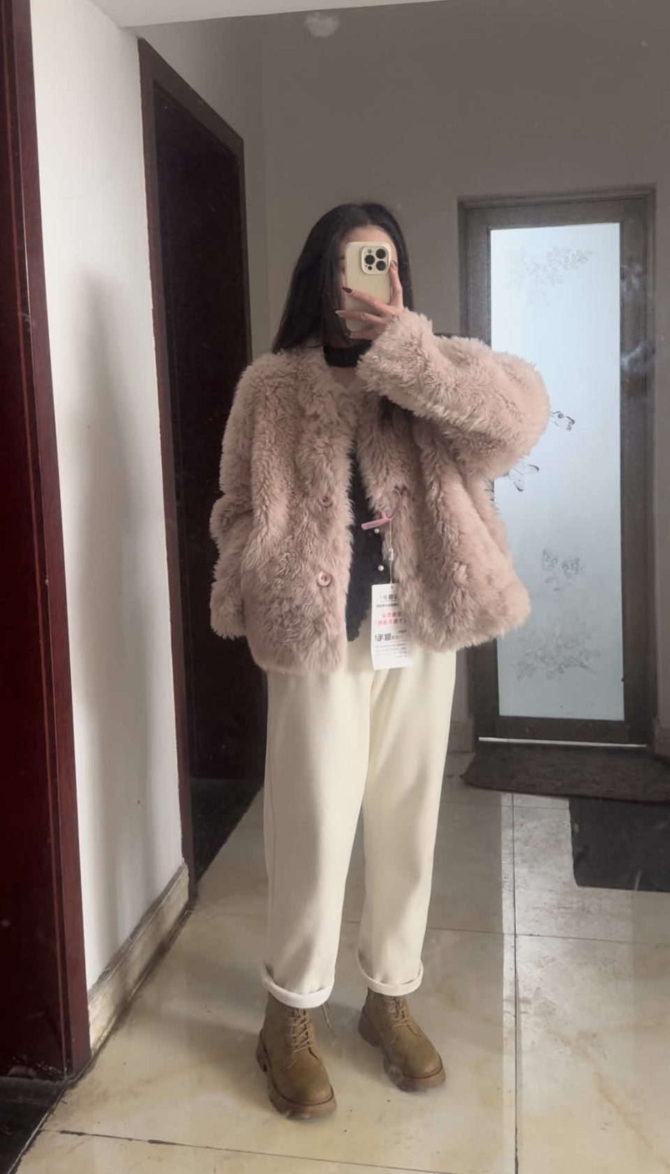 【芳雅唯思】【森琳童话】海宁意大利进口托卡皮毛一体轻奢两面穿外套