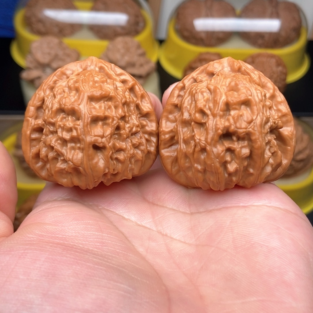 吊坠文玩核桃40全品三角白